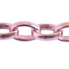 1m Aluminium Kette Rosa